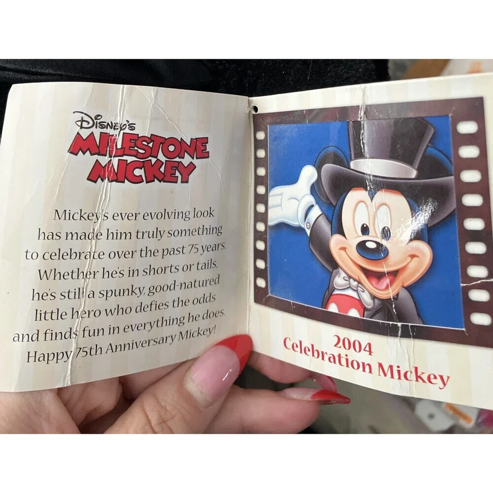 Disney's Mickey Mouse Milestones 21” 75 Anniv. Ltd Edition 2004 Plush Stuffed